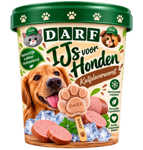 Afbeeldingen van DARF IJs voor Honden – Kalfsleverworst
